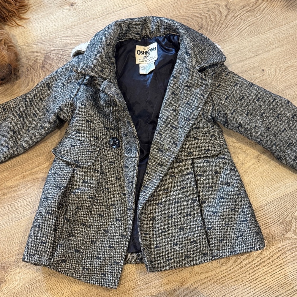 OshKosh B'gosh Charcoal Pea Coat for Kids